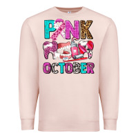 Pale Pink pink october Premium Sweatshirt - AdoDesignShop