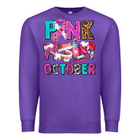Purple pink october Premium Sweatshirt - AdoDesignShop