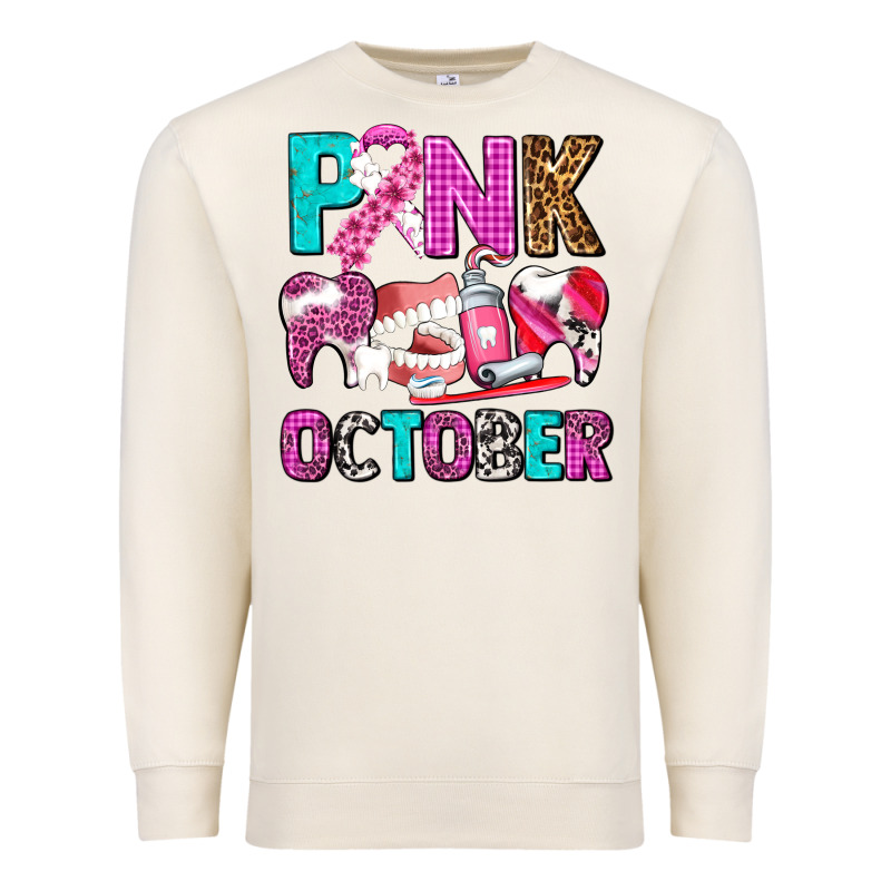 Pink October Premium Sweatshirt by AdoDesignShop | Teevron