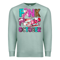 Seafoam pink october Premium Sweatshirt - AdoDesignShop