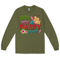 Army Green little miss sassy pants Long Sleeve Tee - texasbilliewilder