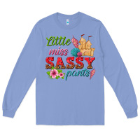 Colony Blue little miss sassy pants Long Sleeve Tee - texasbilliewilder