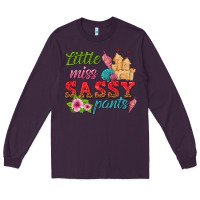 Plum little miss sassy pants Long Sleeve Tee - texasbilliewilder