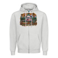 Dove Grey mom pig Zipper Hoodie - SublimationCraftShop