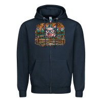 Navy mom pig Zipper Hoodie - SublimationCraftShop
