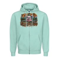 Seafoam mom pig Zipper Hoodie - SublimationCraftShop