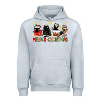 Heather Grey meowy christmas cats Urban Hoodie - MaliasSmallBusiness
