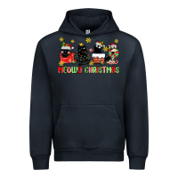 Navy meowy christmas cats Urban Hoodie - MaliasSmallBusiness