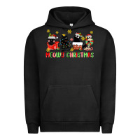 Pigment Black meowy christmas cats Urban Hoodie - MaliasSmallBusiness