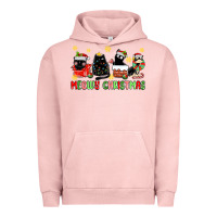Pigment Salmon meowy christmas cats Urban Hoodie - MaliasSmallBusiness