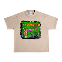 French Oak Watercolor Halloween Vibes Urban Heavy Tee - RanaPortraitStore