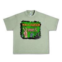 Oil Green Watercolor Halloween Vibes Urban Heavy Tee - RanaPortraitStore