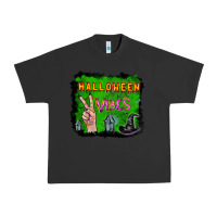Pigment Black Watercolor Halloween Vibes Urban Heavy Tee - RanaPortraitStore