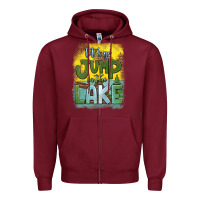 Burgundy let's go jump in the lake Zipper Hoodie - HRA Design Shop