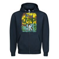 Navy let's go jump in the lake Zipper Hoodie - HRA Design Shop