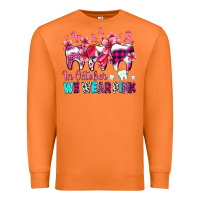 Carrot in october we wear pink cancer ribbon with teeth Premium Sweatshirt - AdoDesignShop