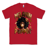 Red melanin poppin Classic Tee - Zillion Design Studio