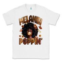 White melanin poppin Classic Tee - Zillion Design Studio