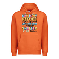Carrot god is my refuge and my fortress under his wings Premium Hoodie - MaliasSmallBusiness