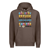Coffee god is my refuge and my fortress under his wings Premium Hoodie - MaliasSmallBusiness