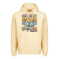 Pina Colada god is my refuge and my fortress under his wings Premium Hoodie - MaliasSmallBusiness