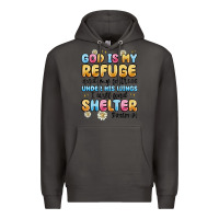 Smoke god is my refuge and my fortress under his wings Premium Hoodie - MaliasSmallBusiness