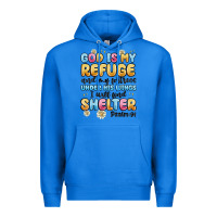 True Royal god is my refuge and my fortress under his wings Premium Hoodie - MaliasSmallBusiness