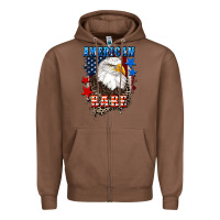 Chestnut American Babe  4th of july Zipper Hoodie - CowGirlArtShop