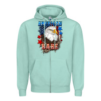 Seafoam American Babe  4th of july Zipper Hoodie - CowGirlArtShop