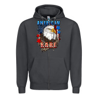 Smoke American Babe  4th of july Zipper Hoodie - CowGirlArtShop