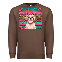 Chestnut shih tzu floral tumbler Premium Sweatshirt - Artiststas