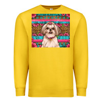 Lemon shih tzu floral tumbler Premium Sweatshirt - Artiststas