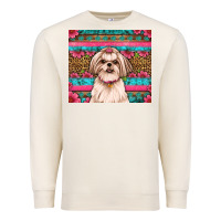 Shih Tzu Floral Tumbler Premium Sweatshirt | Teevron