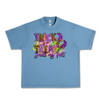 Pebble Blue Trick or treat smell my feet Urban Heavy Tee - RanaPortraitStore