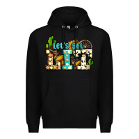 Black western lets get lit ado Premium Hoodie - AdoDesignShop