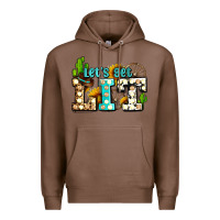 Chestnut western lets get lit ado Premium Hoodie - AdoDesignShop