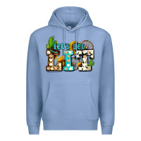 Colony Blue western lets get lit ado Premium Hoodie - AdoDesignShop