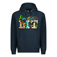 Navy western lets get lit ado Premium Hoodie - AdoDesignShop