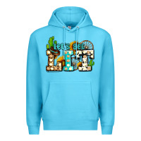 Ocean Blue western lets get lit ado Premium Hoodie - AdoDesignShop