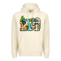 Sandshell western lets get lit ado Premium Hoodie - AdoDesignShop