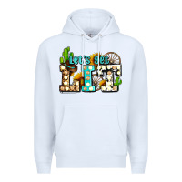 White western lets get lit ado Premium Hoodie - AdoDesignShop