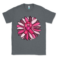 Charcoal Heather breast awareness cancer pink sunflower Classic Tee - RanaPortraitStore