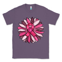 Lavender breast awareness cancer pink sunflower Classic Tee - RanaPortraitStore