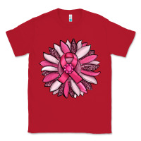Red breast awareness cancer pink sunflower Classic Tee - RanaPortraitStore