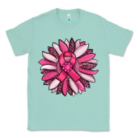 Seafoam breast awareness cancer pink sunflower Classic Tee - RanaPortraitStore