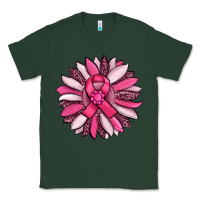 Sports Green breast awareness cancer pink sunflower Classic Tee - RanaPortraitStore