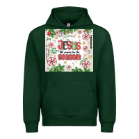 Forest Green christian christmas  jesus the reason Urban Hoodie - MaliasSmallBusiness