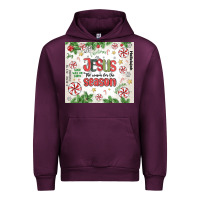 Mauve Wine christian christmas  jesus the reason Urban Hoodie - MaliasSmallBusiness