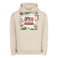Pigment French Oak christian christmas  jesus the reason Urban Hoodie - MaliasSmallBusiness