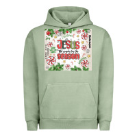 Pigment Oil Green christian christmas  jesus the reason Urban Hoodie - MaliasSmallBusiness
